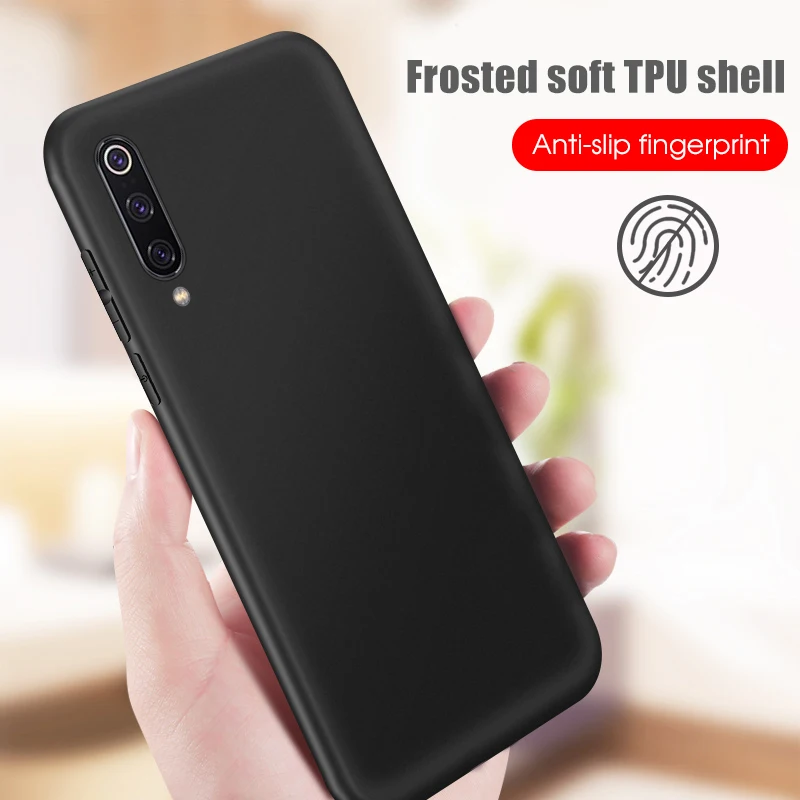Защитные черные Мягкие силиконовые ТПУ чехлы для Xiaomi Mi8 Lite 8SE 5X A1 6X A2 Play Redmi Note 4 6 5 Pro