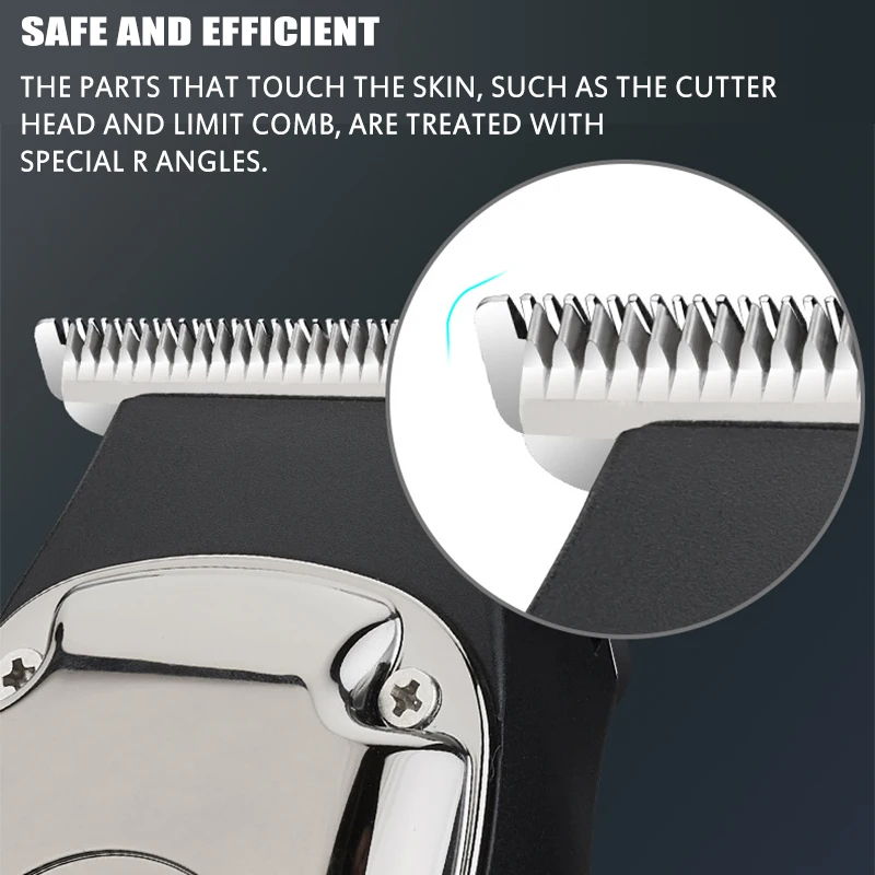 

8Pcs/Set Electric Hair Trimmer Cordless Beard Hair Clipper Haircut Hair Cutting Shaving Machine Home Barber Cutter Rechargeable