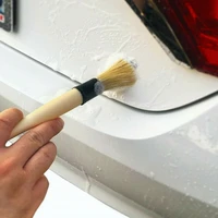 universal 10 natural boar hair detailing brushes car detail cleaning brush tools auto accessories cleaning brush car products