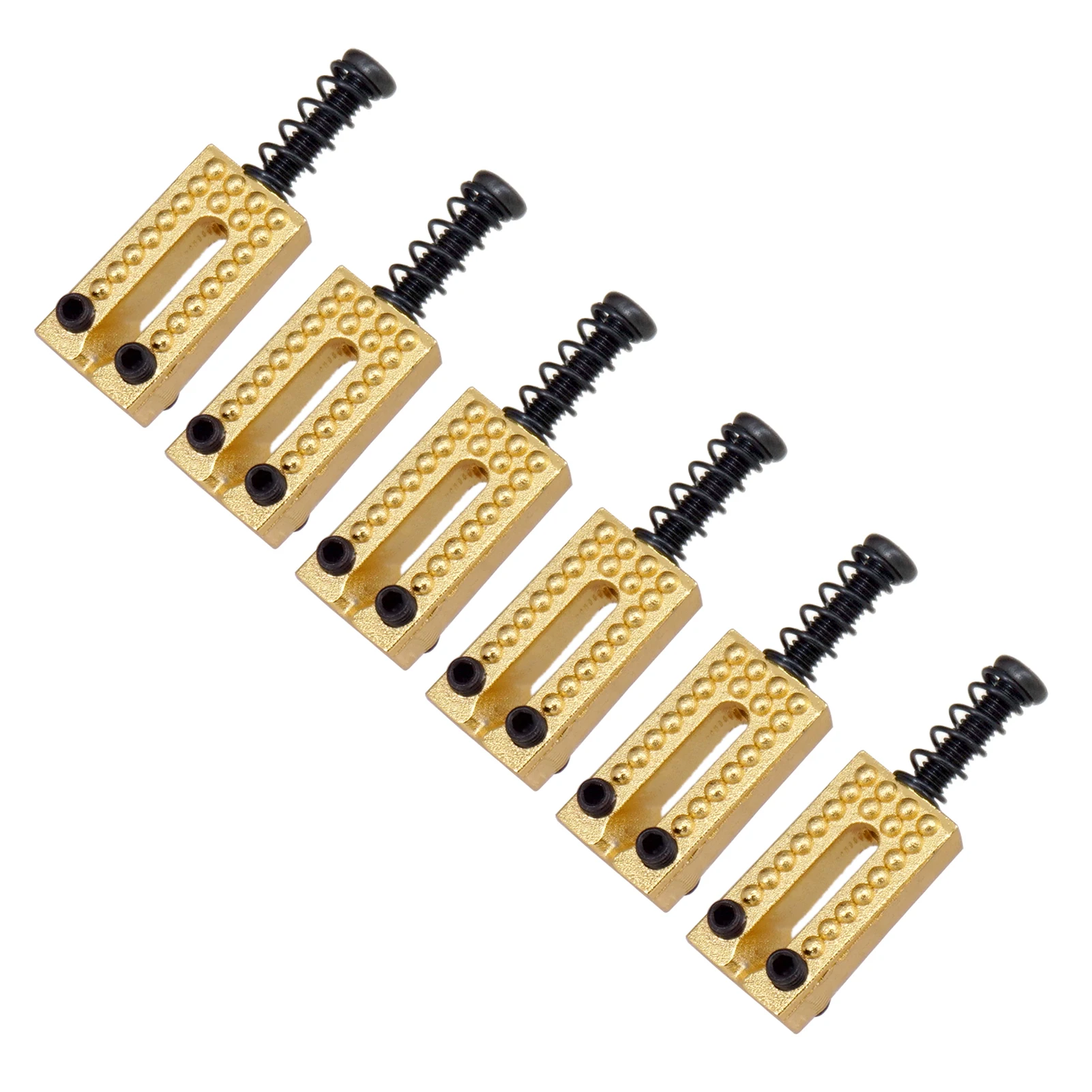 

6pcs Vintage Guitar Bridge String Saddles Zinc Alloy Electric Guitar Accessories for Guitar Parts