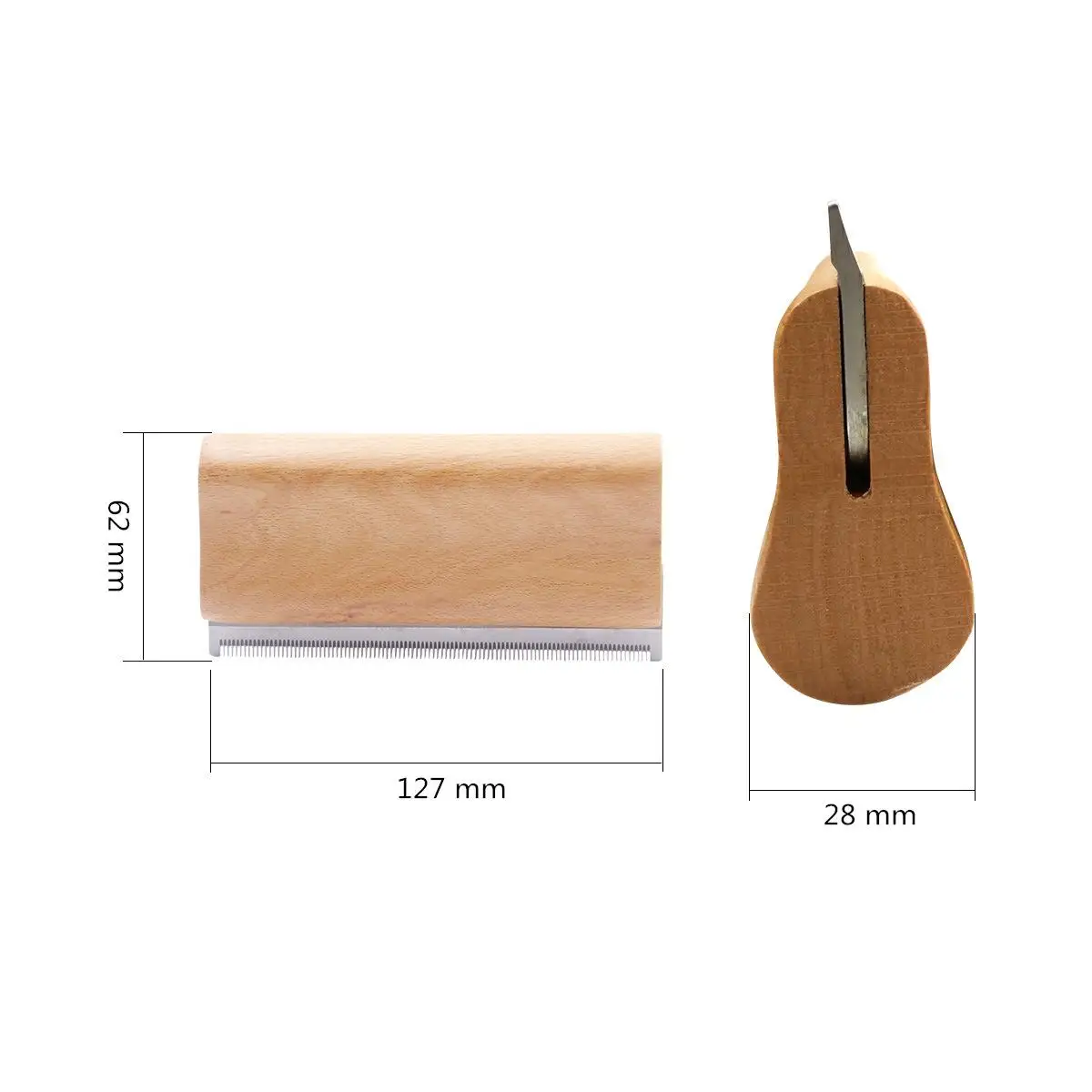 

Professional Pet Hair Removal Comb Deshedding Wooden Grooming Comb Tool Brush for Dogs Cats Ergonomic Design Dog Comb