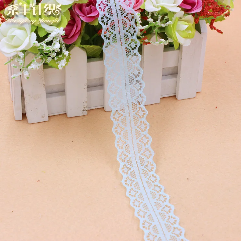 Рукоделие 30 мм 10 ярдов/Лот кружевная отделка ткань сделай сам вышитая сетка белая