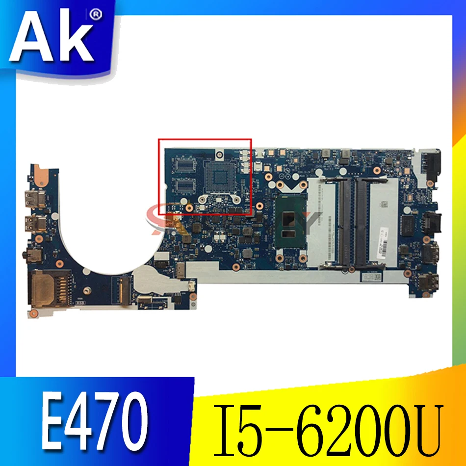 

Akemy CE470 NM-A821 подходит для Lenovo Thinkpad E470 E470C ноутбук материнская плата Процессор I5 6200U DDR4 100% тесты работы