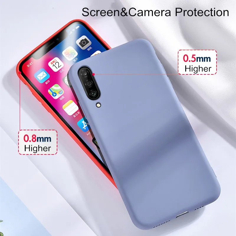 Liquid Silicone Case for Samsung A30s A50 A51 A70 Shockproof Bumper Cover TPU Galaxy A71 | Мобильные телефоны и