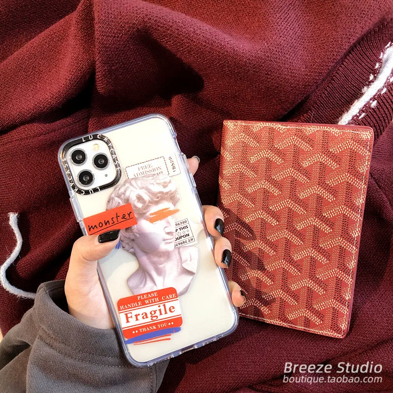 Лидер продаж ярлык со штрих кодом статус Дэвида простой прозрачный мягкий чехол