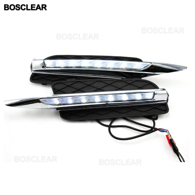 Дневные ходовые огни для BMW X5 E70 2007 2008 2009 2010 LED DRL дневной свет передний бампер