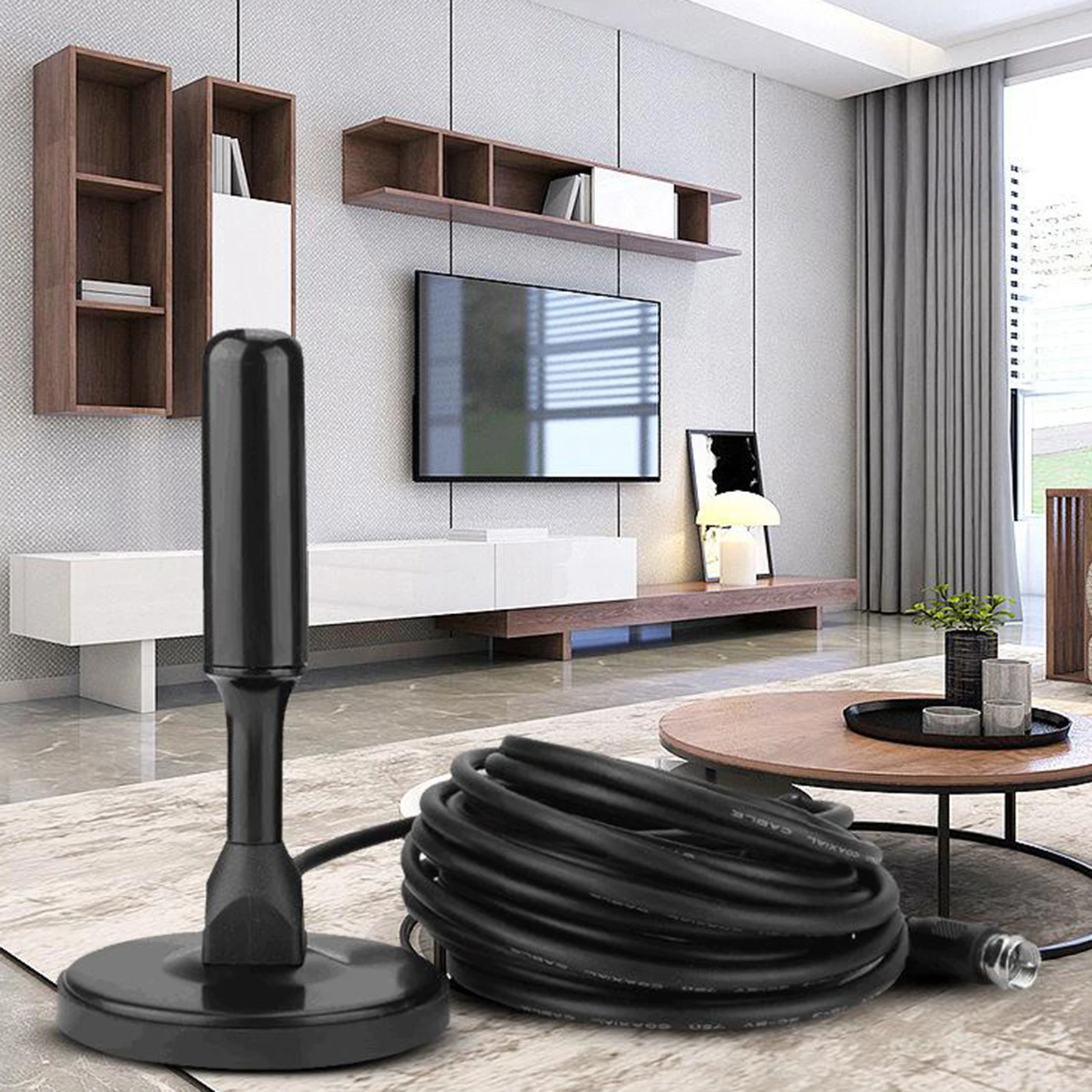 

300 Mile HDTV Antenna Aerial Digital TV Signal Amplifier Booster Indoor Cable