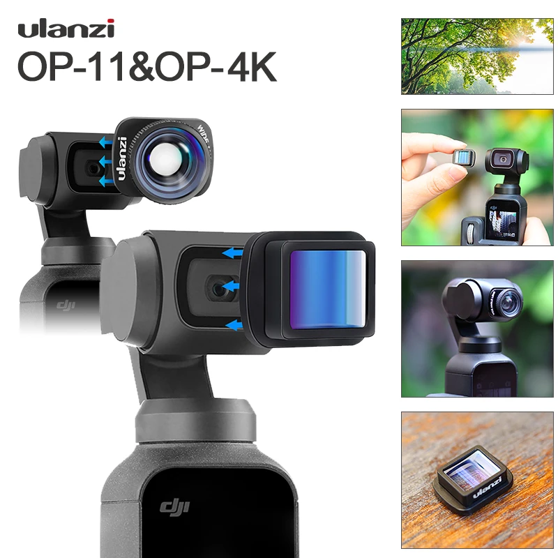 Анаморфный объектив Ulanzi OP-11 Osmo Pocket 1 33x широкоформатный угловой для видеозаписи