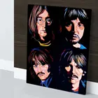 Картина The Beatles красочная Картина на холсте, современный домашний декор комнаты