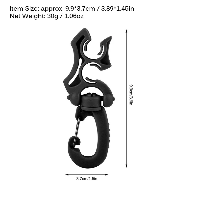 Держатель для шланга подводного плавания акваланга BC с зажимом быстрый карабин