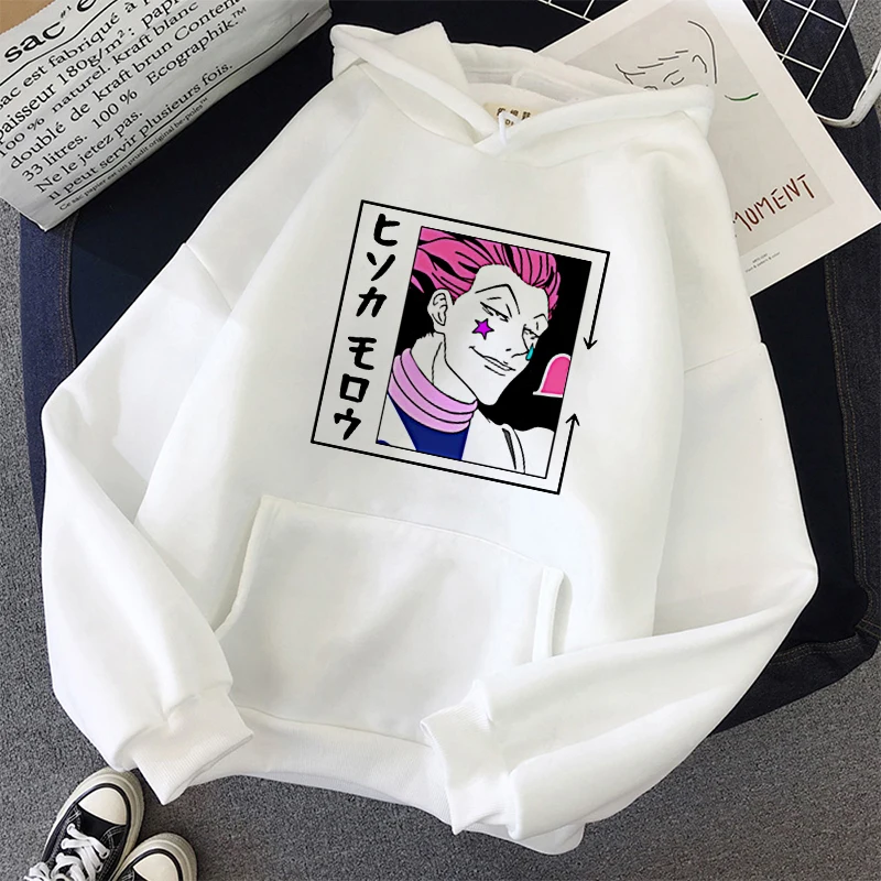 

HISOKA MOROW Hoodie Japanese Anime Women's Hooded Sweatshirt Harajuku Full-time Hunter Anime Print Casual Oversize Women Hoodie