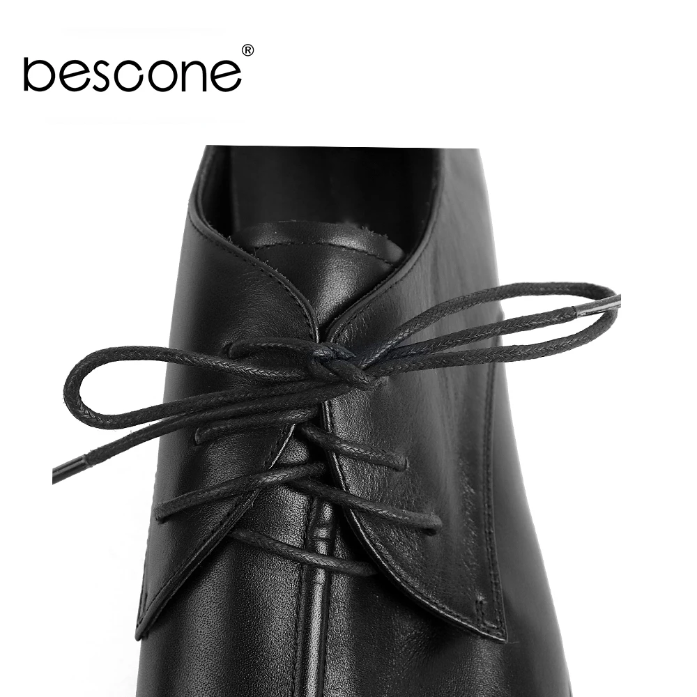 BESCONE/Классические Мужские модельные туфли в деловом стиле удобные дышащие