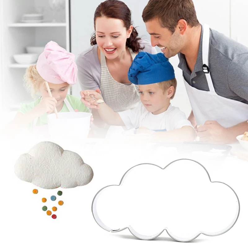 Нержавеющая сталь облако формочки для печенья Форма торта помадки резак DIY