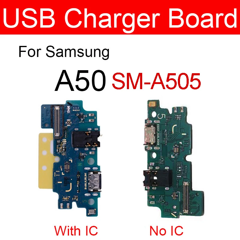 Плата порта Usb для зарядки Samsung Galaxy A50 SM-A505FD A505FD Зарядное устройство Usb модуль зарядного устройства USB плата