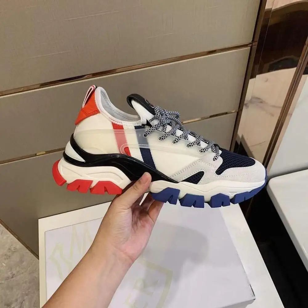 

European Station 2020 New Leather Casual White Shoes For Men And Women Di Lieba Same Ladies Style Running Shoes For Men And
