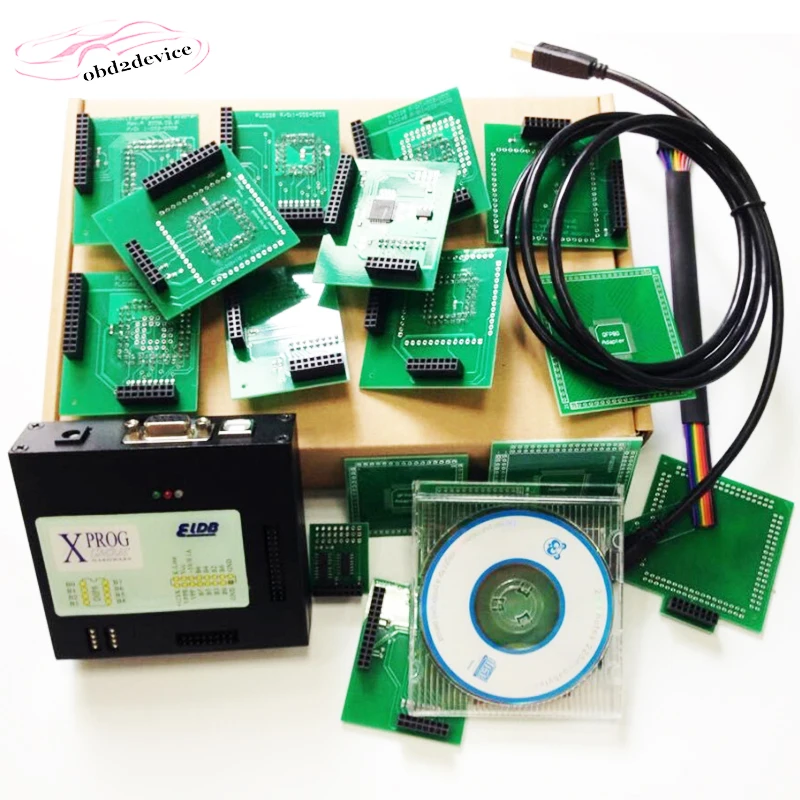 V5.55 XPROG ECU Программатор нового поколения X PROG V 5 55 металлический OBD
