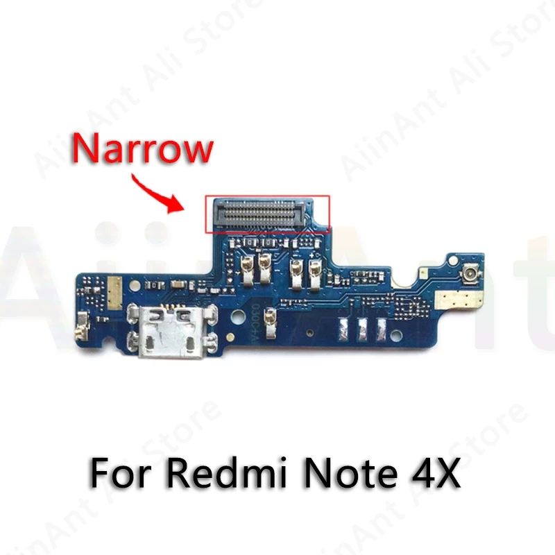 Note 4X Narrow USB Дата зарядный порт зарядное устройство док-разъем гибкий кабель для Xiaomi Redmi Note 3 3s 4 4x Pro Prime Замена - Цвет: Note 4X Narrow