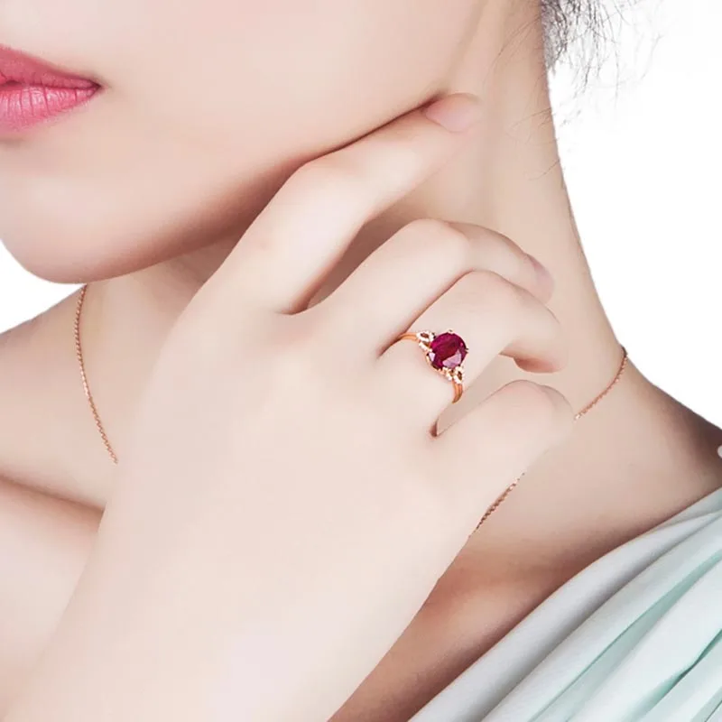 Bague Ringen, серебро 925, созданное Рубином, регулируемые кольца для женщин, обручальное кольцо из красного драгоценного камня, ювелирные изделия, подарок