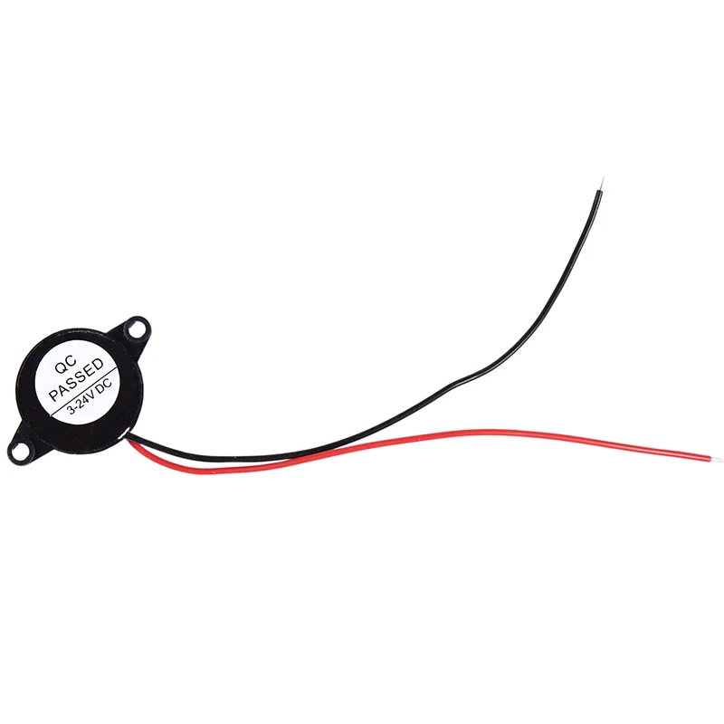 5 Pcs DC 3-24V 85dB Sound Electronic Buzzer Alarm Black 23 x 12mm |