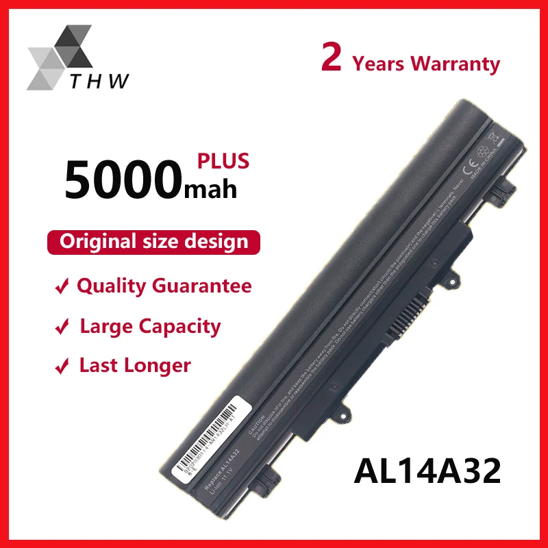 Аккумулятор для ноутбука THW AL14A32 Acer Aspire E15 E14 Touch E5 421 EXTENSA EX2509 2510G EX2510 SERIES