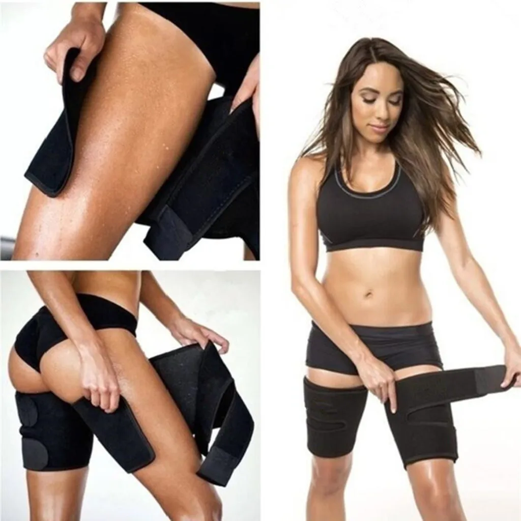 

1 Pair NEW Thigh Trimmers Leg Shaper Thigh Calories off Warmer Slender Slimming Legs Fat Neoprene Compress Massage Belt