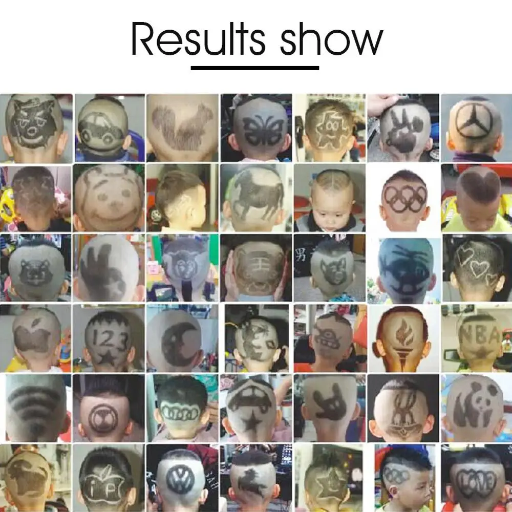 Прическа шаблон для вырезания Волос Стайлинг тату Трафарет DIY Парикмахерская