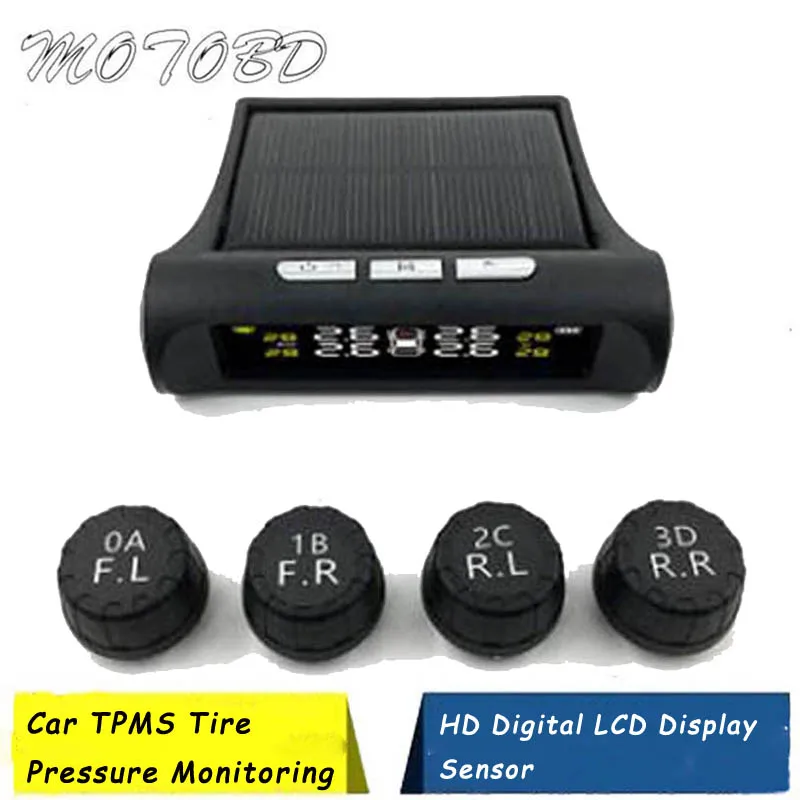 Голосовой сигнал Солнечный Мощность USB система контроля давления в шинах