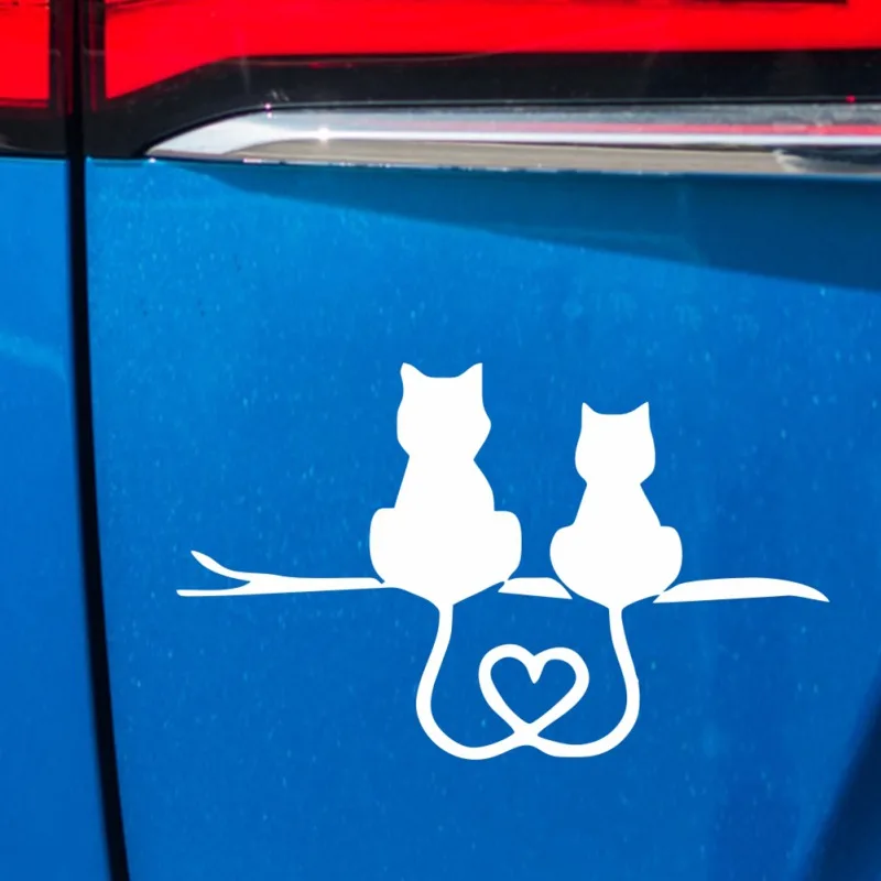 Виниловая наклейка графика 3D сторона милый кот тело для транспортных средств