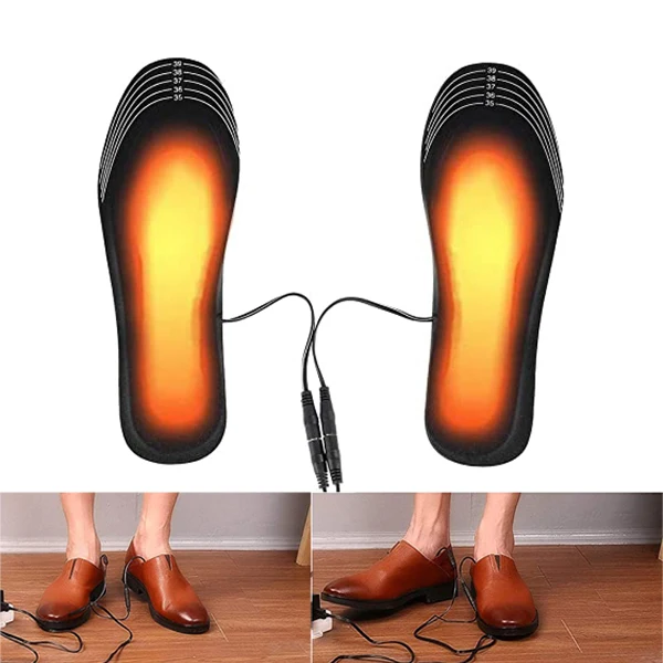 

Heated Insole USB Rechargeable Foot Warmers Washable Foot Shoes Warmer Insole for Men Women Winter Outdoor &T8