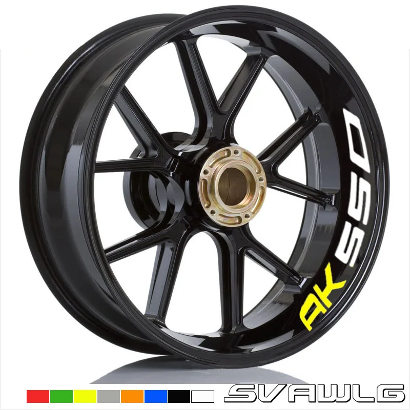 

High quality Motorcycle Wheel stickers For KYMCO AK550 AK 550 Thick Edge Outer Rim Sticker Stripe Wheel Decals