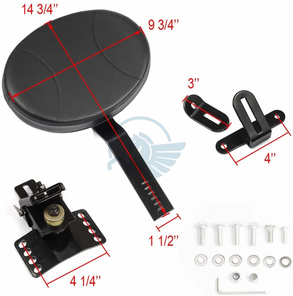 Регулируемый штепсельный комплект для спинки водителя Harley Davidson Touring Road King Street