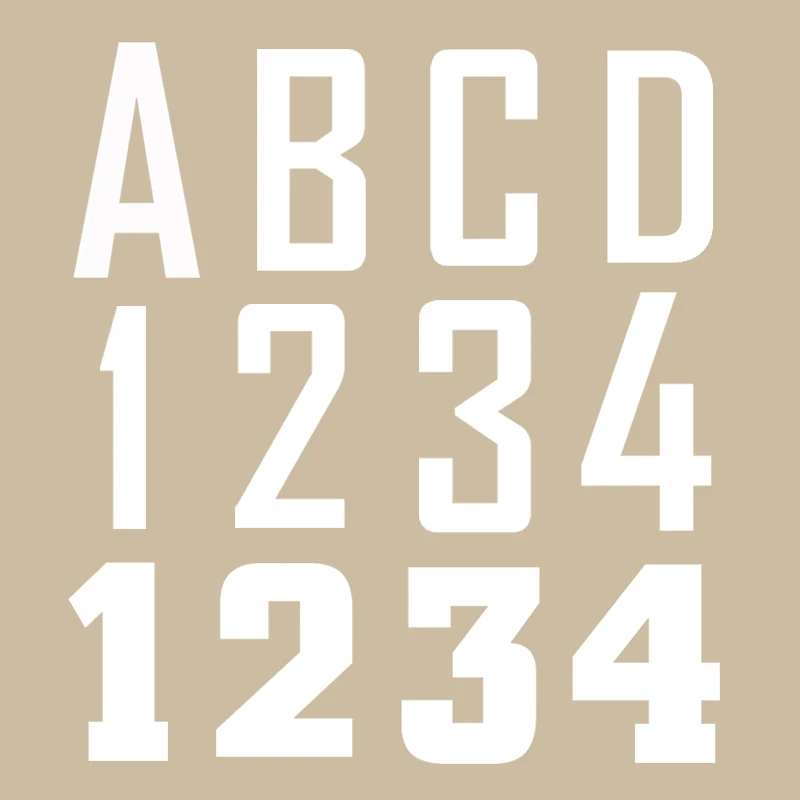 ABC 123 термопереводные наклейки с буквами цифровые DIY Т-образные нашивки для детей