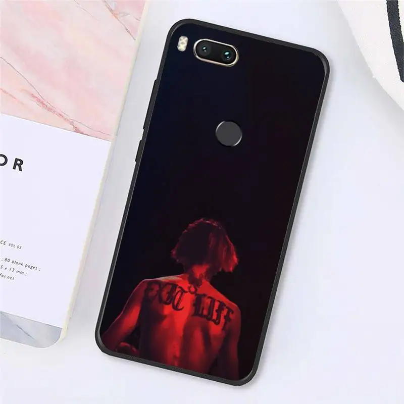 

American rapper lil peep singer Phone Case For Xiaomi Redmi note 7 8 9 t k30 max3 9 s 10 pro lite Luxury brand shell funda coque