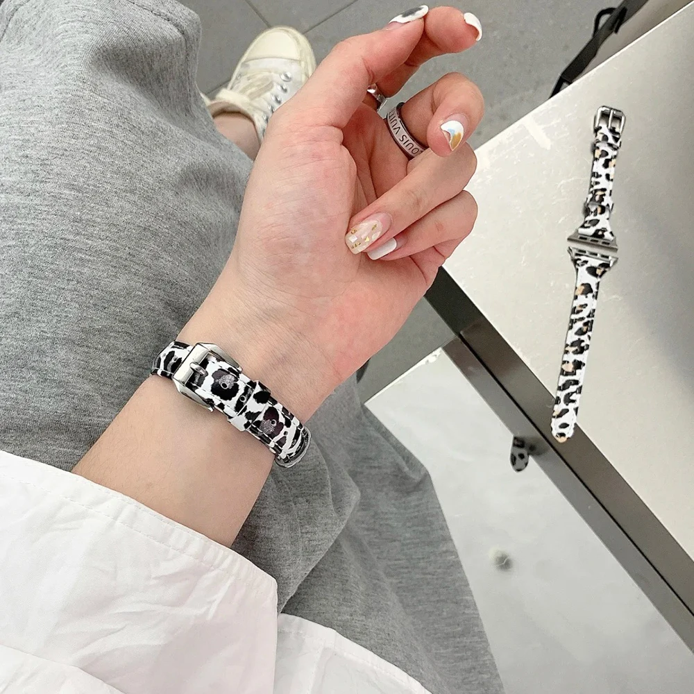 

High Quality Leather Loop for IWatch 40mm 44mm Sports Strap Single Tour Band for Apple Watch 42mm 38mm Series 1 2 3 4 5 6 Se