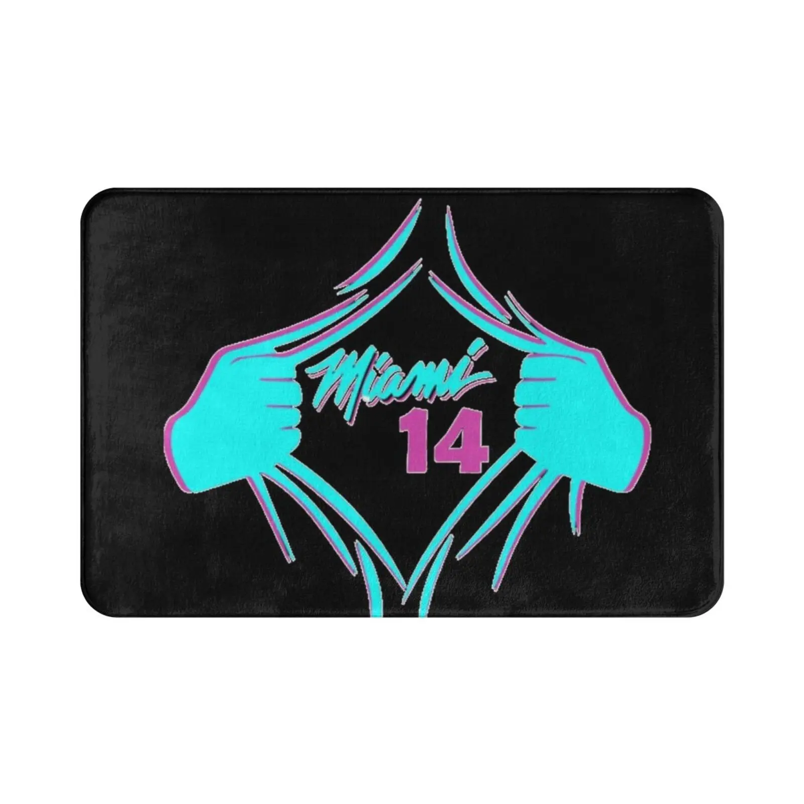 Коврик для баскетбола Майами 14 дюймов Мягкий Нескользящий герро Джимми Батлер