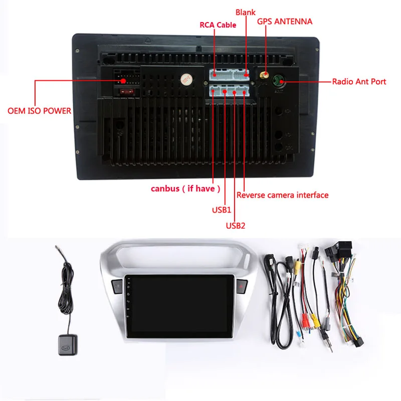 

8 core android 10 car radio auto stereo for Peugeot 301 Citroen Elysee 2014 15 2016 navigation GPS DVD Multimedia Player