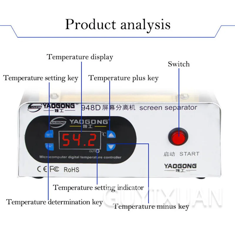 

Phone screen separator Vacuum air pump liquid crystal separator Commercial digital display screen remover