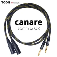 canare stereo mini male 6 5mm to xlr female 3 pin audio cable for iphone mixer amplifier mixing console microphone 1 5m 3m 5m