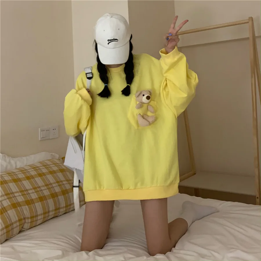 Sweatshirt Women Autumn Winter Oversized Hoodie Harajuku Hoodie Women Sweetshirts Kawaii Clothes Women Pullovers Korean Fashion