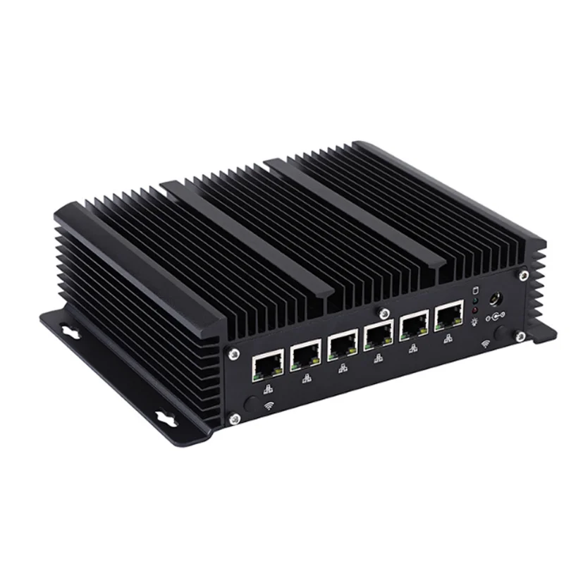 6*Intel i210/i211 Fanless Mini PC J1900 Celeron 3865U 3965U 2955U Firewall Router Industrial Control Host Windows 7 10 Linxu | Компьютеры