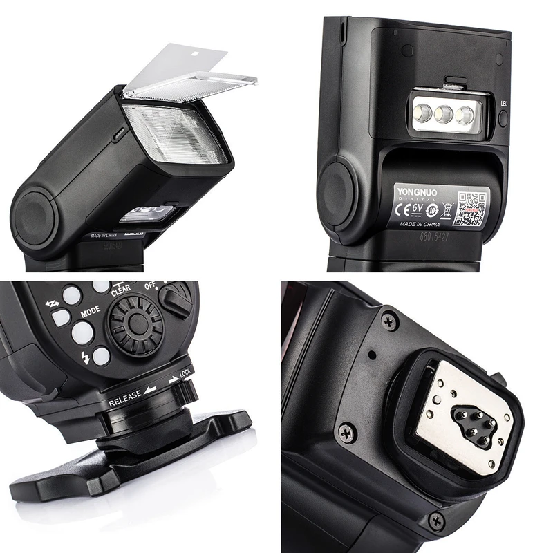Вспышка YONGNUO Speedlite высокоскоростная TTL Беспроводная со светодиодной подсветкой