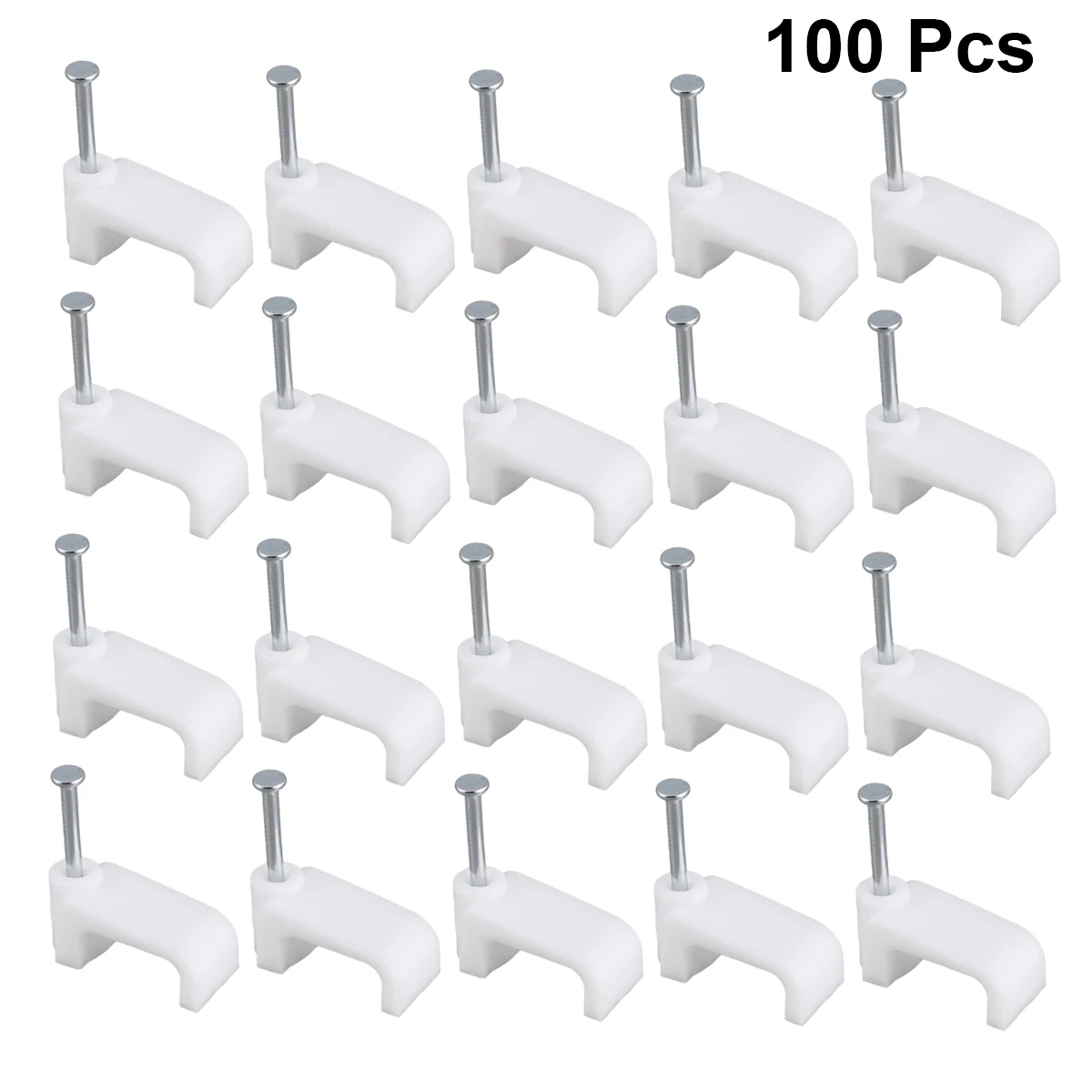 Пластиковые зажимы для кабеля 100 шт. 16 мм фиксаторы телефонных линий кабельный