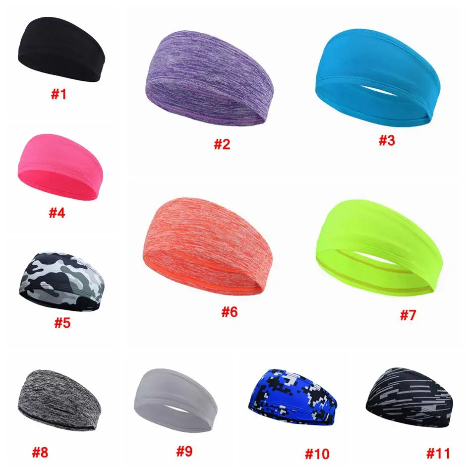 

Breathable Camm Outdoor Headband Fitness Headwear headscarf sport Head band Bandana Yoga Gym stretchy Sweatband