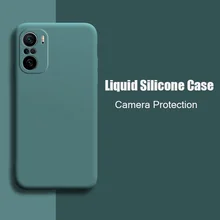 For Xiaomi Redmi Note 10 Pro Case Liquid Silicone Soft Cover For Redmi Note 10 10S Pro Max Poco F3 M3 Pro 5G X3 NFC Phone Case