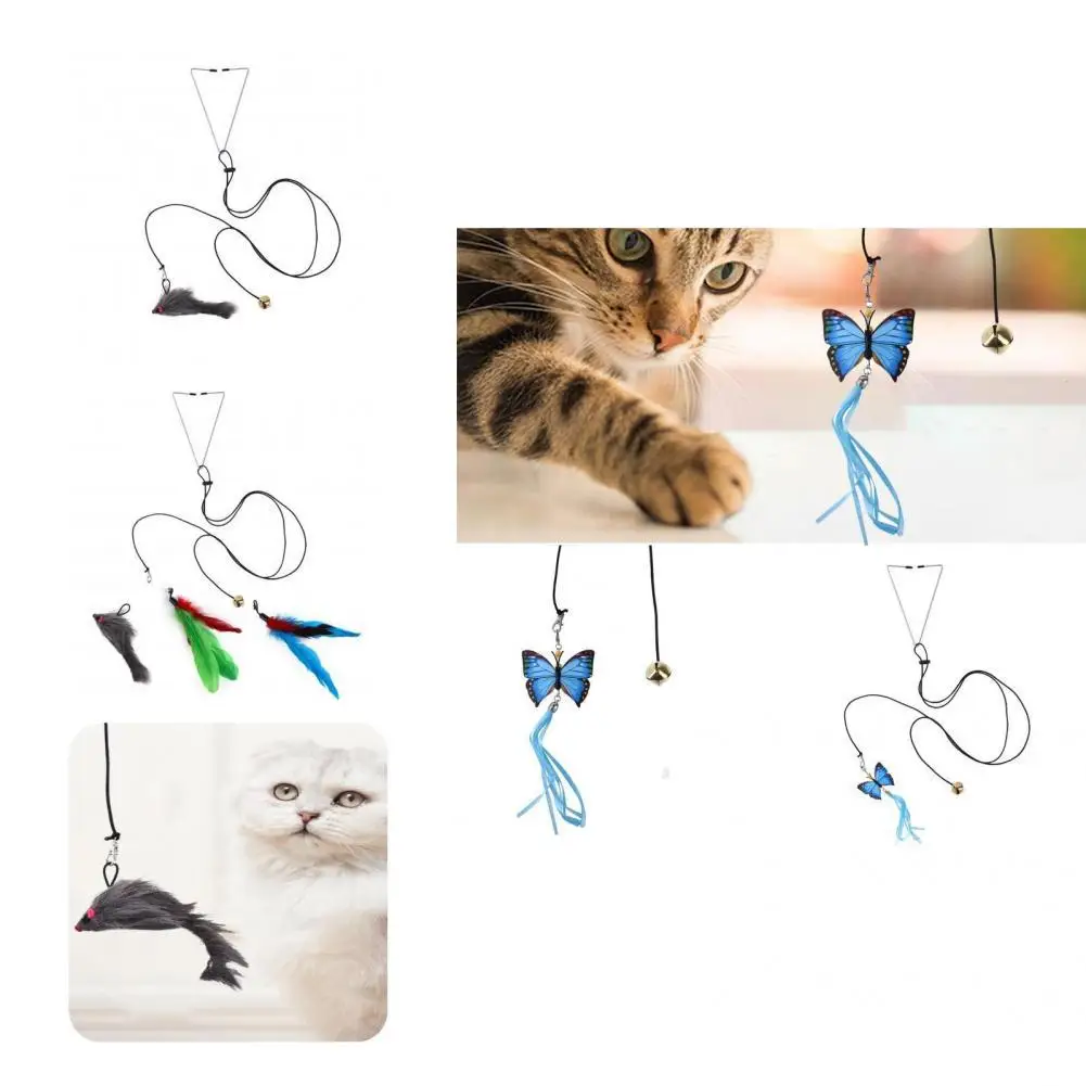 

Eco-friendly Teaser Cat Interaction Feather Toy Cat Toy Hanging Door Exercise Training