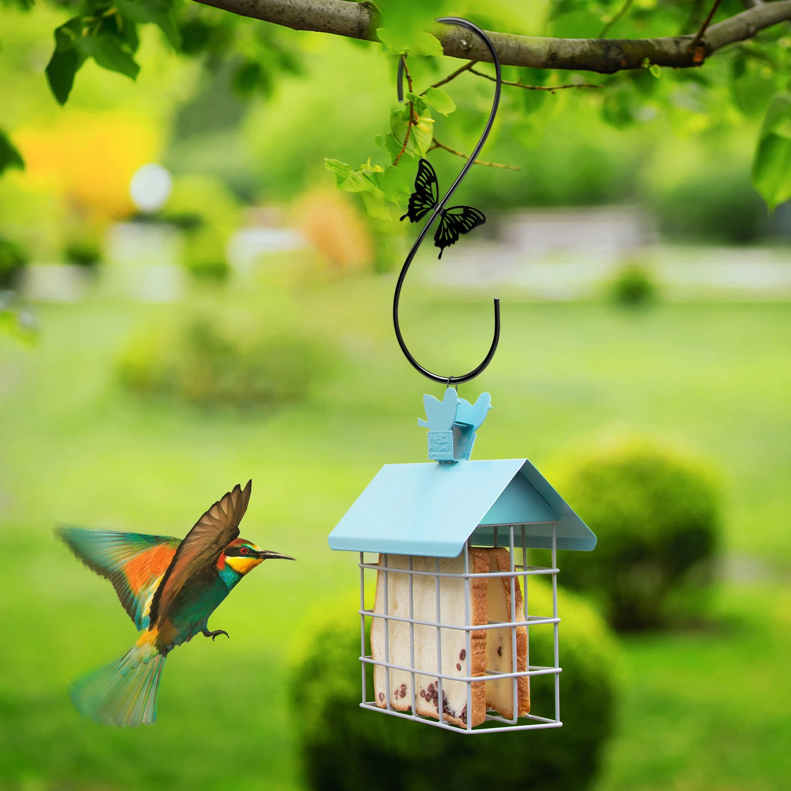 Attractive Bird Feeder Hooks 11inch Hummingbird Hangers S for Hanging Feeders Birdhouse Plants Ornaments | Дом и сад