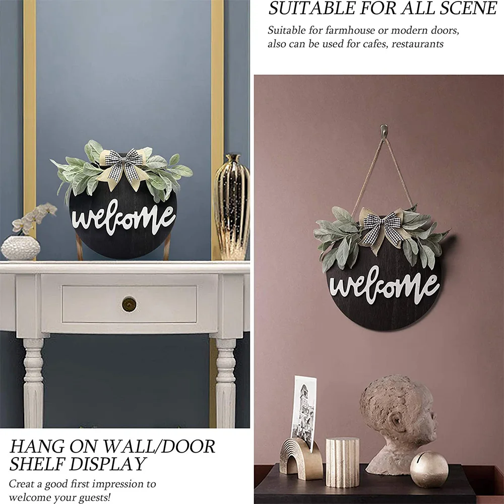 

Welkom Krans Teken Voor Boerderij Veranda Decor Rustieke Deur Hangers Voordeur Met Premium Greenery Voor Home Decoratie