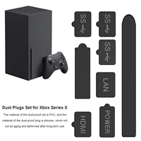 dust proof mesh filter jack stopper kit cover for xbox series x game accessories console anti dust silicone plugs pack protector