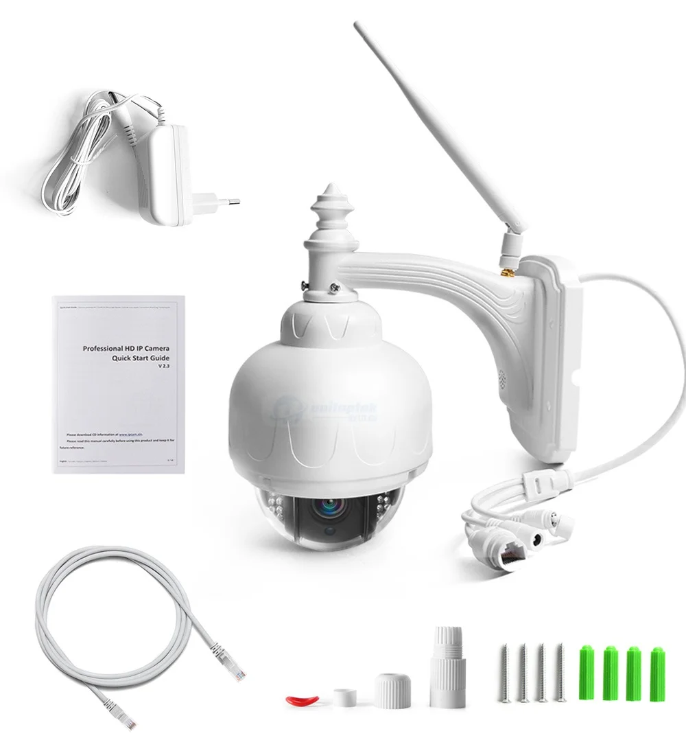 Full HD 1080P 2MP PTZ Беспроводная скоростная купольная ip-камера, Wifi, уличная безопасность, CCTV 2,7-13,5 мм, автофокус, 5X зум, SD карта, ONVIF P2P