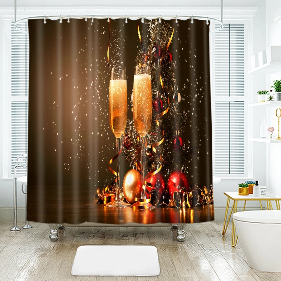 Шторы для душа с 3d рисунком водонепроницаемые плотные занавески ванной комнаты